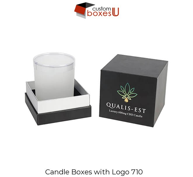 Luxury candle packaging boxes with logo