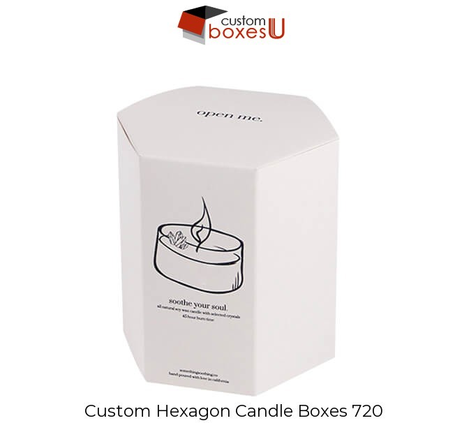 Custom Hexagon Candle Packaging Boxes