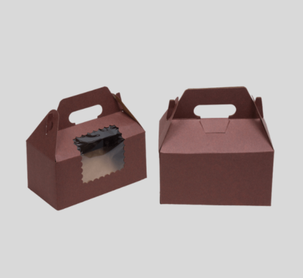 Brown Boxes with Window Wholesale