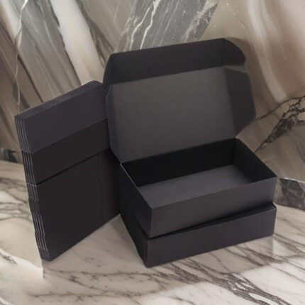 Custom Black Kraft Boxes