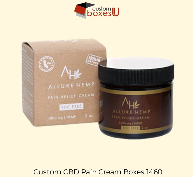 Custom Printed CBD Pain Cream Boxes1