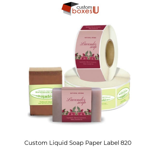 Custom liquid soap paper label1