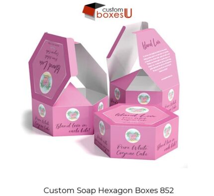 Custom soap hexagon boxes-TX1