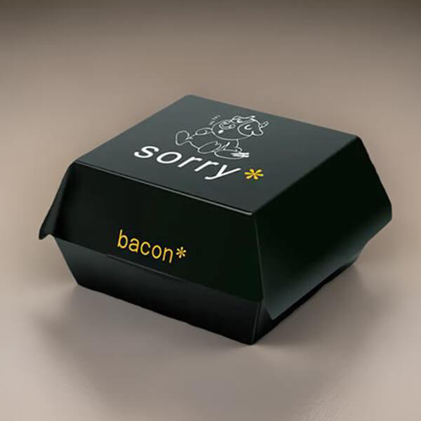 Custom Black Food Boxes