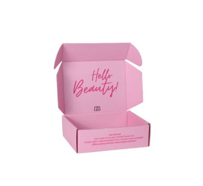 Pink Corrugated Mailer Boxes