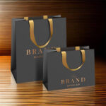 Printed Black Paper Bags