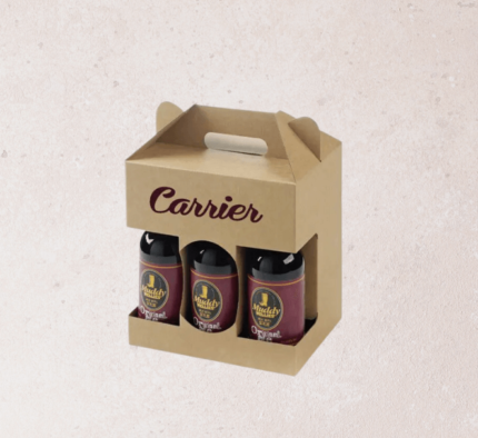 Printed Brown Carrier Boxes