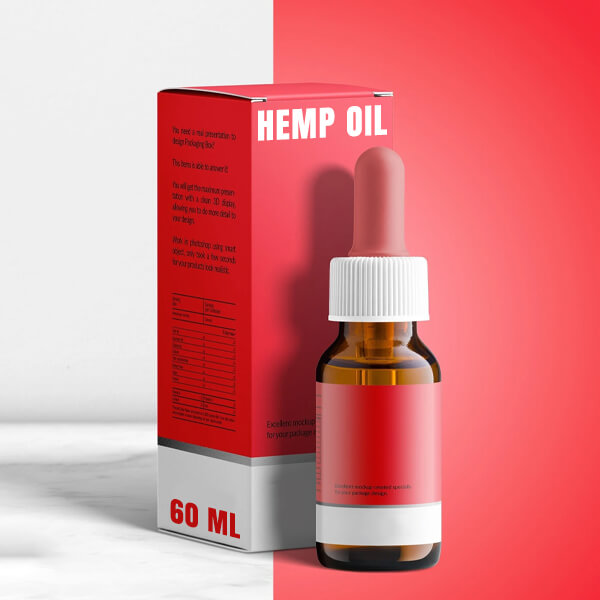 60ml Hemp Oil Boxes